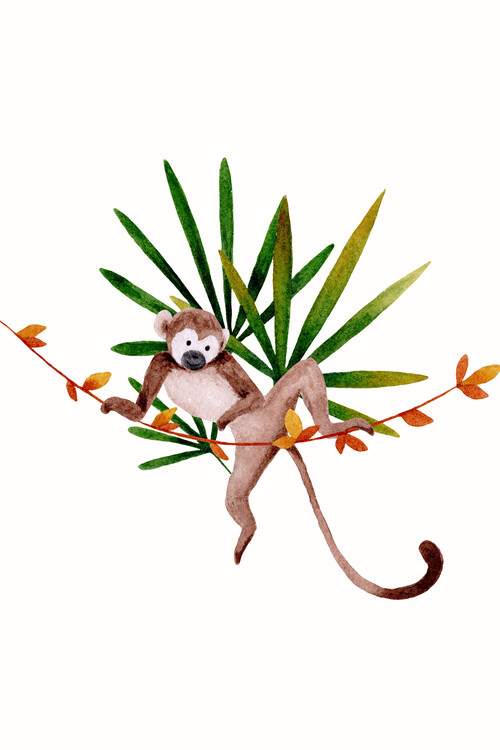 Poster Fantom Fifi Art - Jungle Monkey Fun