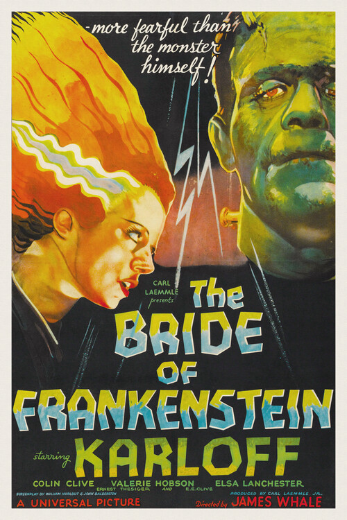 Bilde på lerret The Bride of Frankenstein
