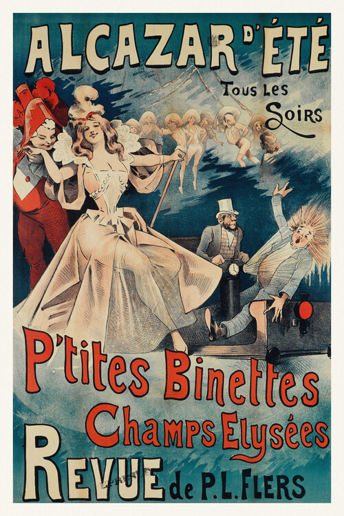 Poster P'tites Binettes,Champs Elysées (Vintage French Ad Poster