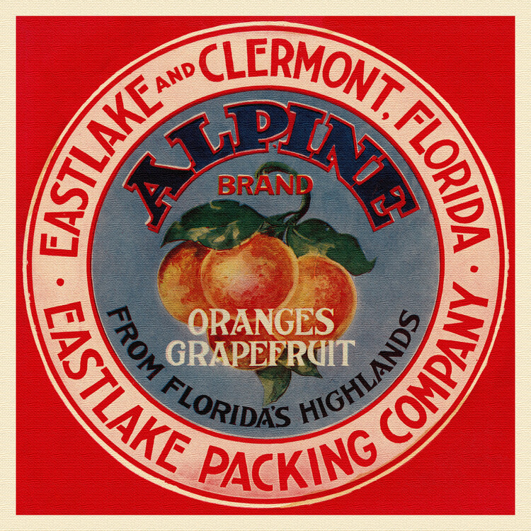 Poster Alpine Brand Oranges & Grapefruits