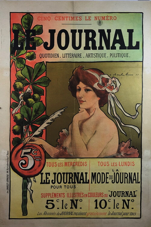 Poster Journal Vintage Poster