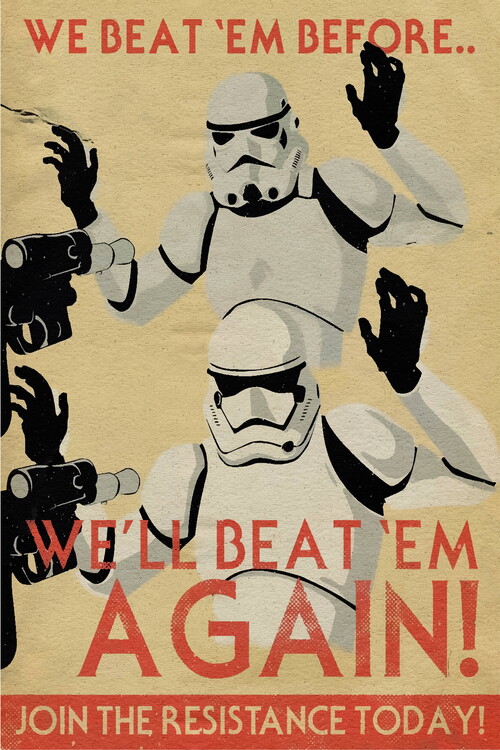 Poster The troopers vintage manifest poster