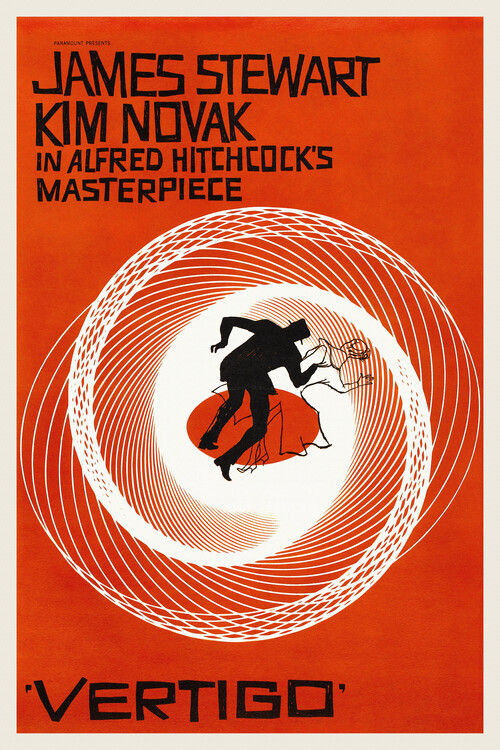 Canvas Print Vertigo, Alfred Hitchcock