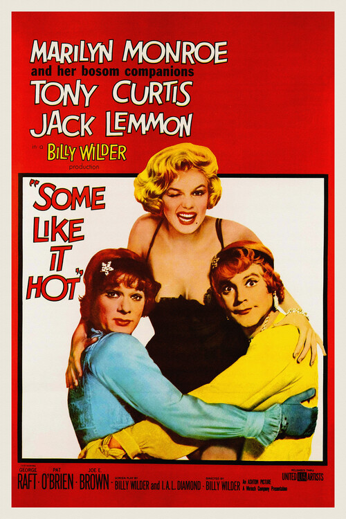 Poster Some Like it Hot, Ft. Marilyn Monroe