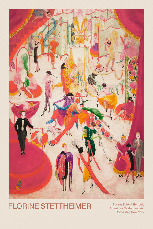 Αφίσα Spring Sale at Bendels (Retro / Festive / Camp / Pink / Shopping) - Florine Stettheimer