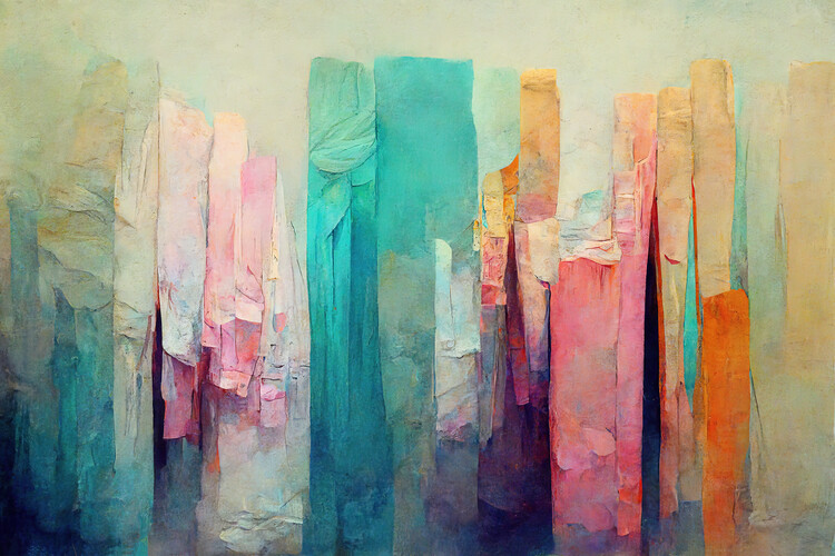 Poster Pastel abstract