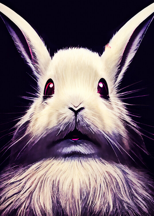 Canvas Print Meme Rabbit