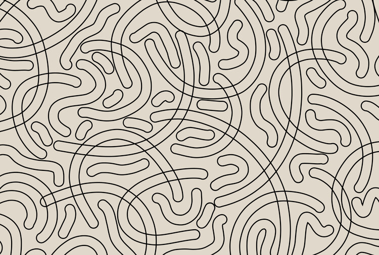 Фотошпалери Simple Tube Line Pattern