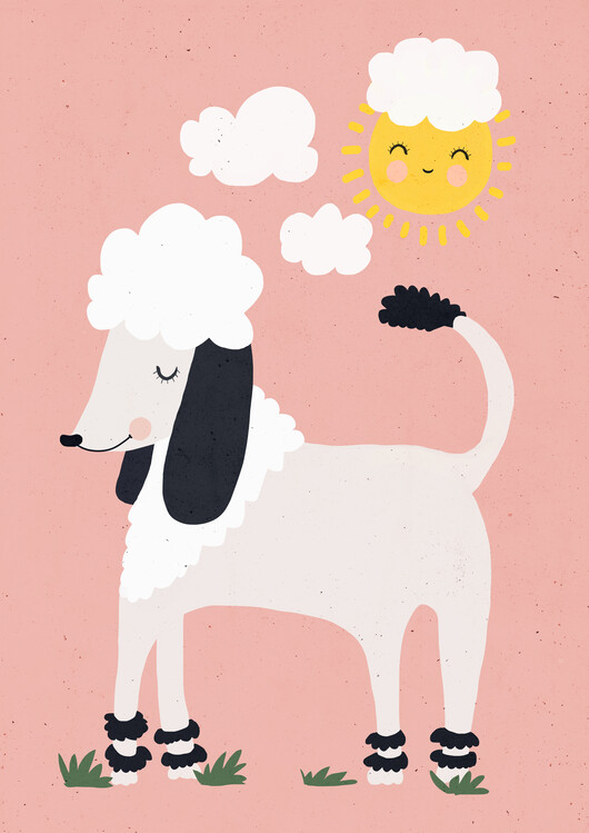 Poster Happy Poodle
