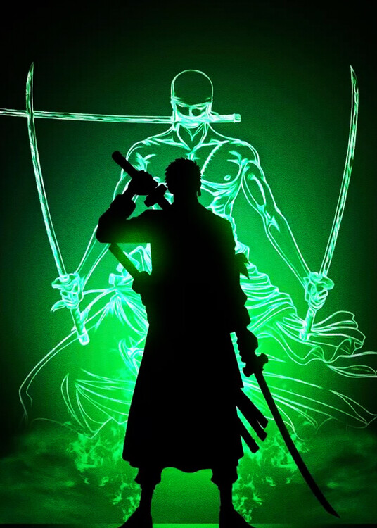 Принти на полотні Green Swordsman