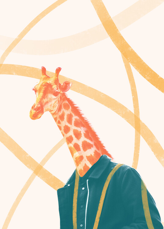 Plakát Giraffe Dude