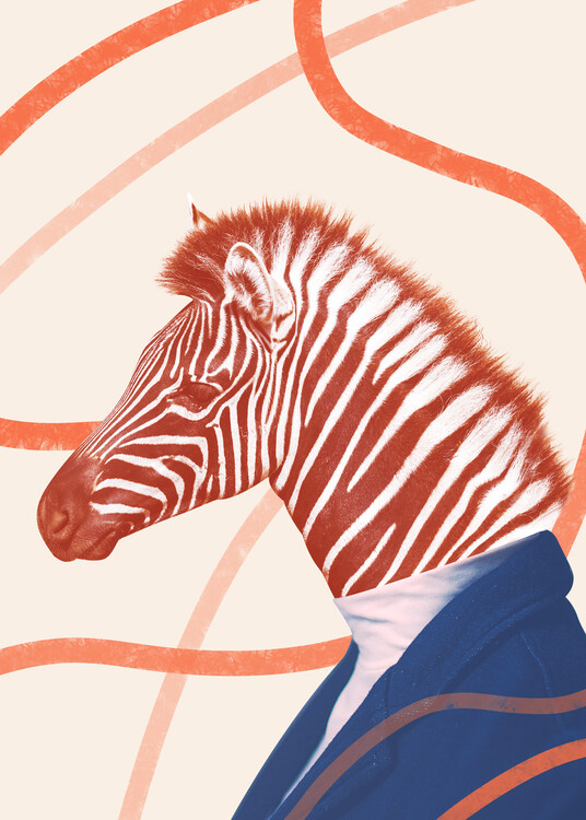 Plakát Zebra Dude