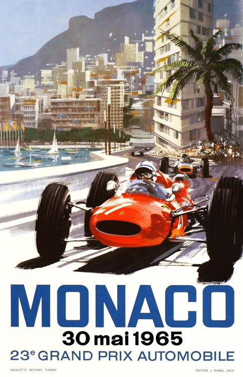 Poster Monaco Grand Prix 1965