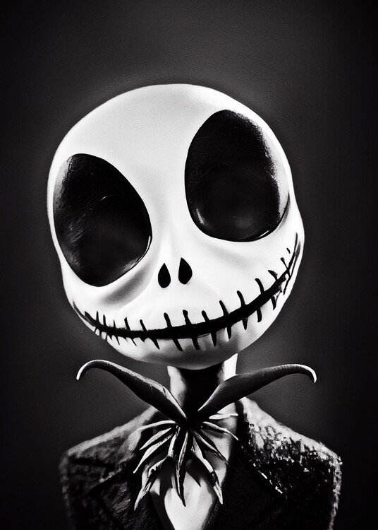 Cuadro en lienzo Jack Skellington Dark