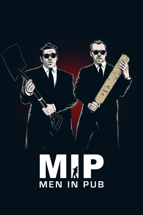Poster Men in Pub