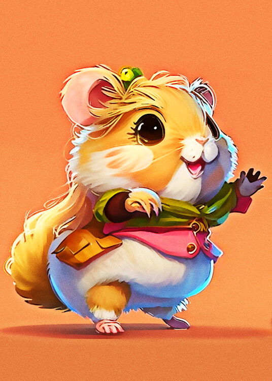 Poster Cute Hamsters