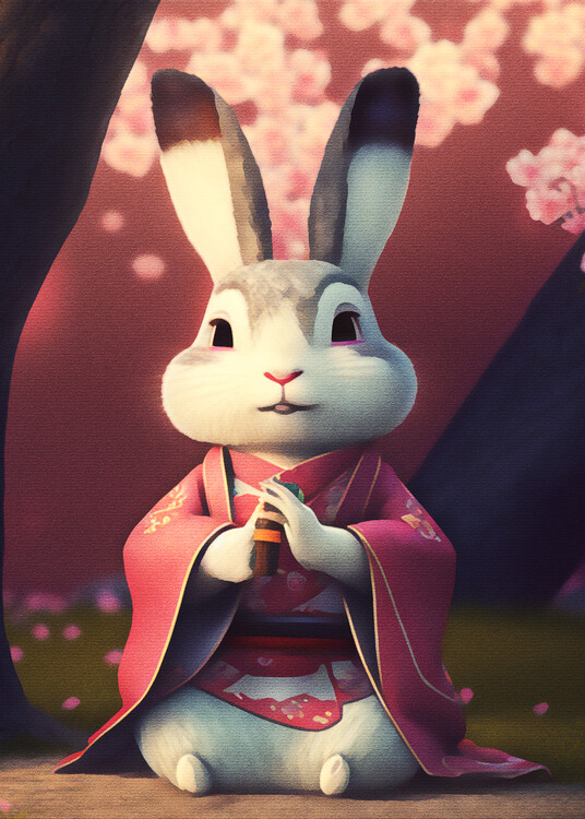 Плакат Japan Rabbit