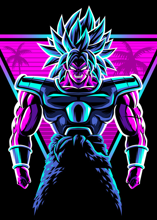 Poster Legendary warrior retro