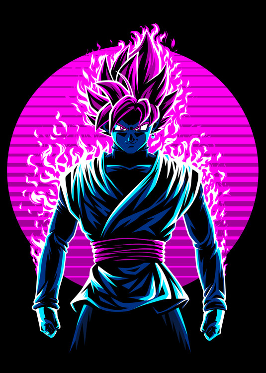 Poster Rose retro
