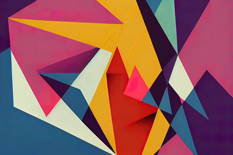 Poster Triangle abstract