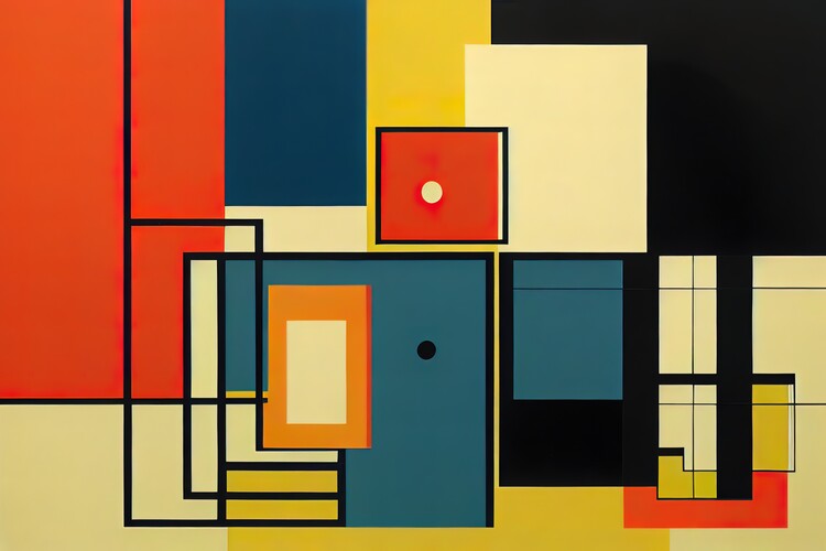 Poster Square abstract