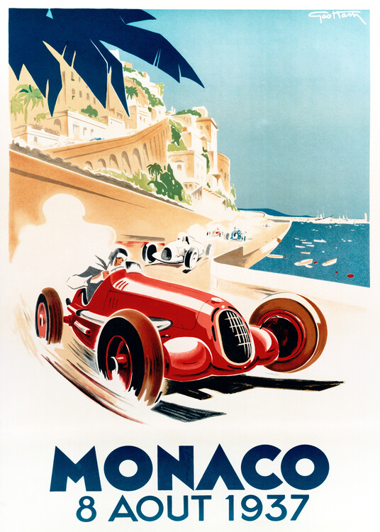 Poster 1937 Monaco