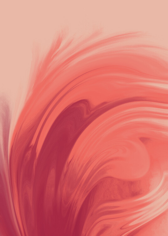 Plakát Liquid Poppy Maroon