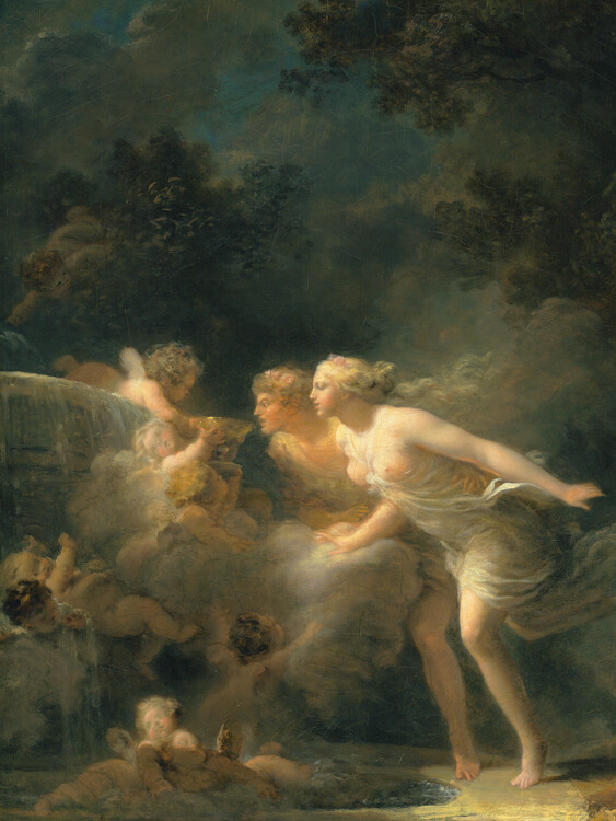Poster The Fountain of Love - Jean-Honoré Fragonard