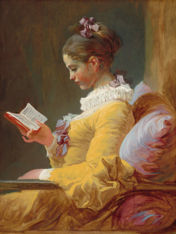 Levně Plakát, Obraz - The Reader, Jean-Honoré Fragonard, 30 × 40 cm