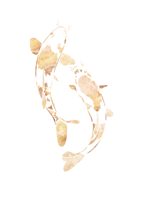 Poster Golden Koi Fish 2