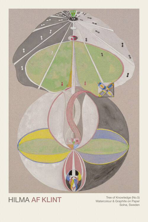 Poster Tree of Knowledge Series (No.5 out of 8) - Hilma af Klint
