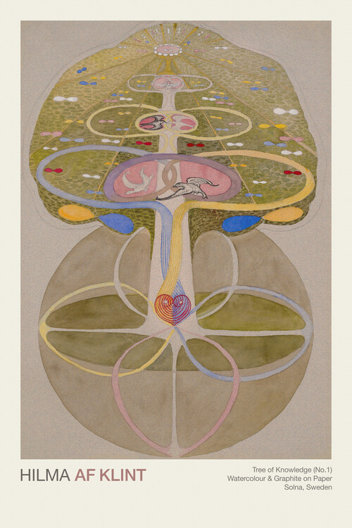 Plakat Tree of Knowledge Series (No.1 out of 8) - Hilma af Klint