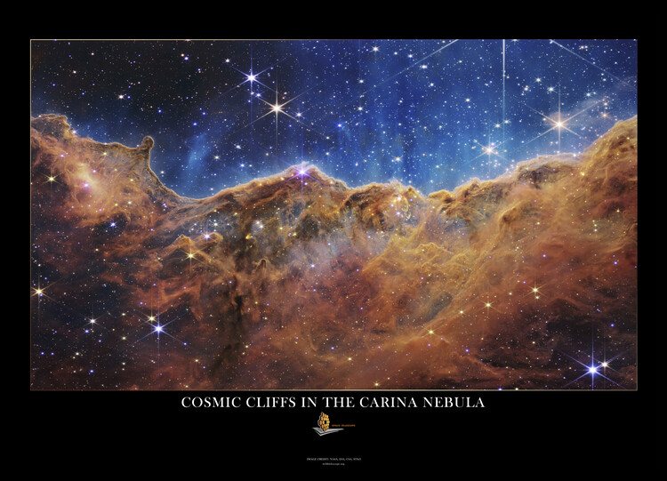 Poster Carina Nebula, James Webb Telescope