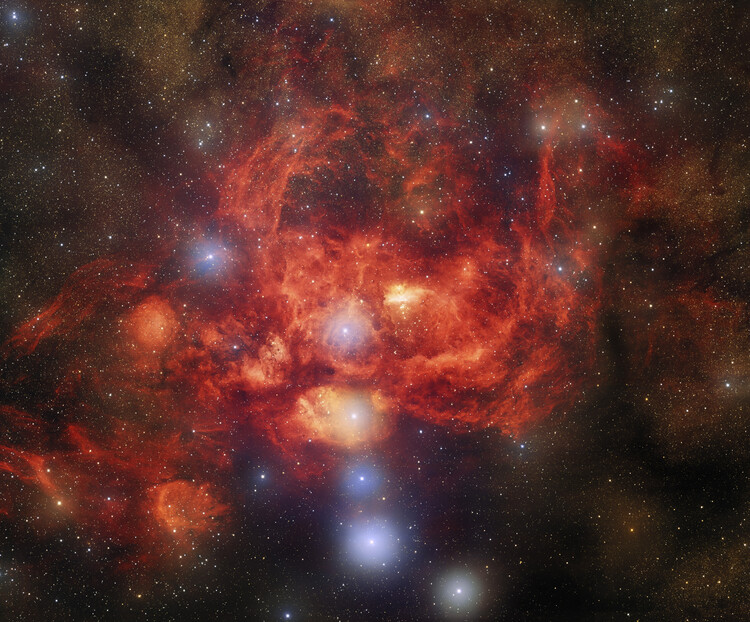 Αφίσα Lobster Nebula NOIRLAB and Hubble Space Telescope