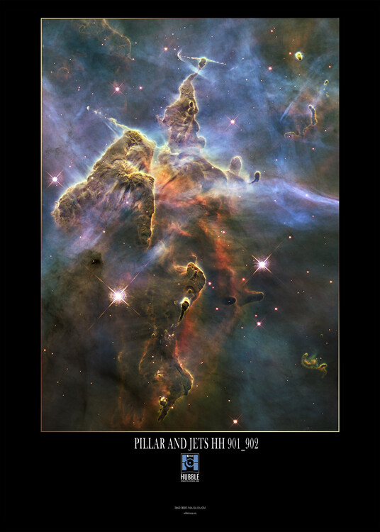 Αφίσα Pillar and Jets HH 901 and HH 902 - Hubble Space Telescope