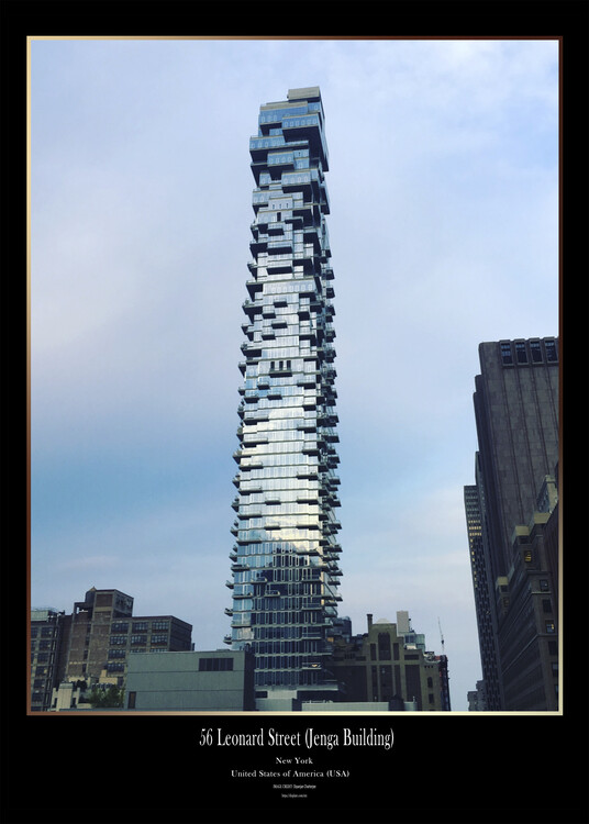 Αφίσα 56 Leonard Street , Jenga Building, New York, USA