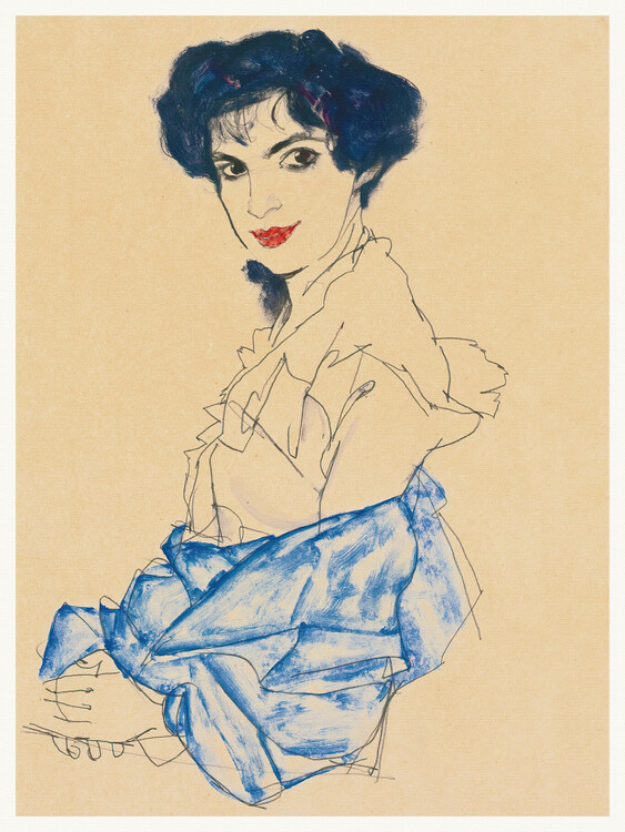 Levně Plakát, Obraz - Elisabeth Lederer, Egon Schiele, 30 × 40 cm