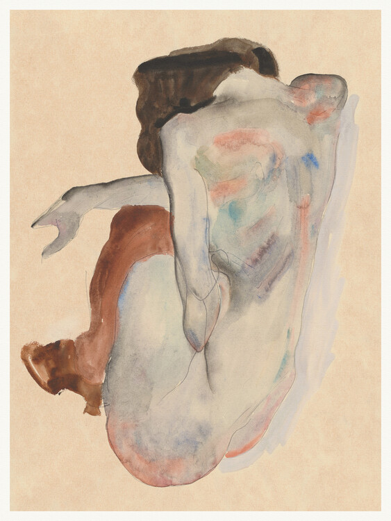 Poster Crouching Woman