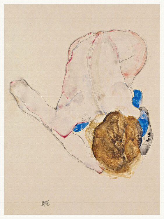 Obraz na płótnie Woman in Blue Stockings