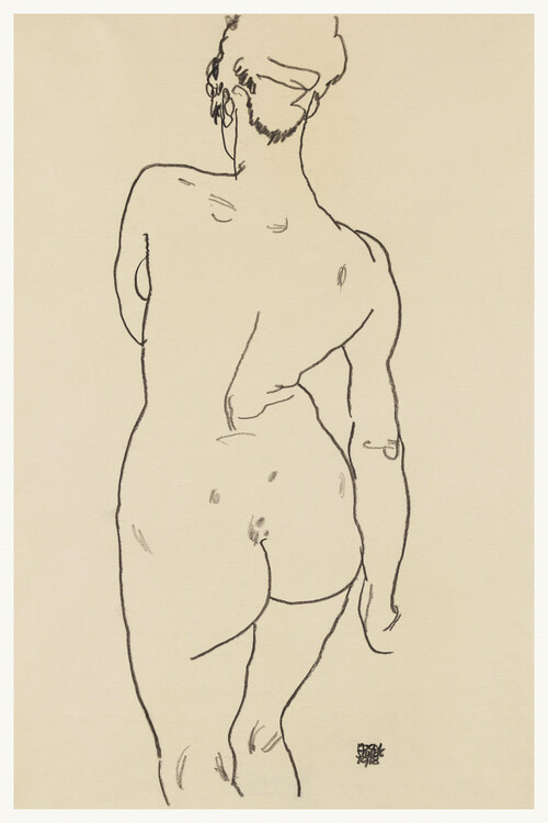 Plakat Back of a woman
