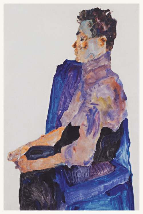 Levně Plakát, Obraz - Man in Purple, Egon Schiele, 26.7 × 40 cm