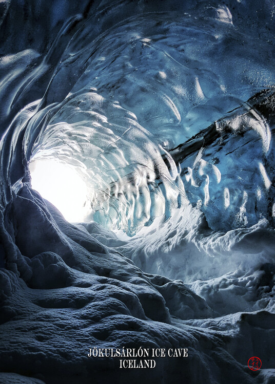 Canvas Print Jökulsárlón Ice Cave