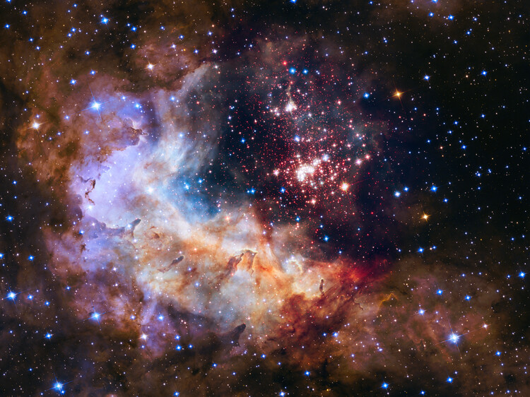 Canvas Print cluster Westerlund 2 - Hubble