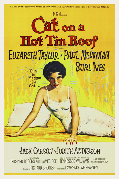 Poster Cat on a Hot Tin Roof / Elizabeth Taylor