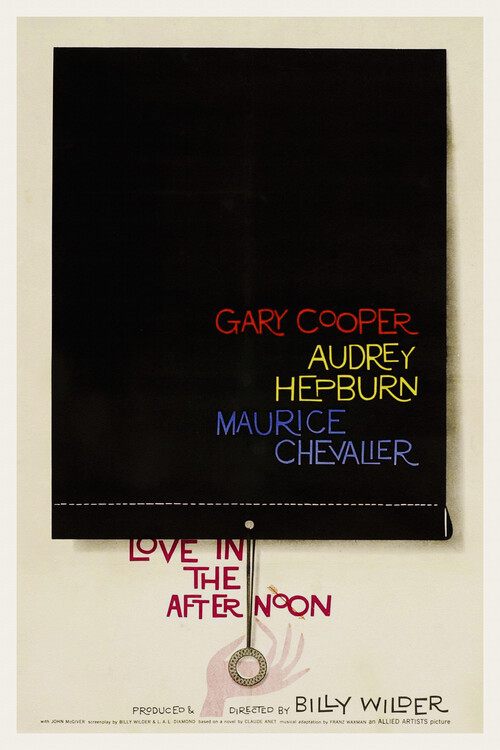 Poster Love in the Afternoon / Audrey Hepburn
