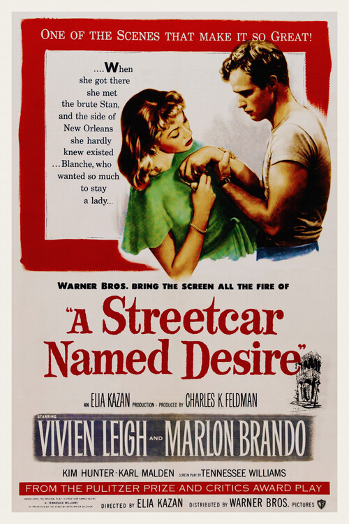 Canvas Print A Streetcar Named Desire / Marlon Brando