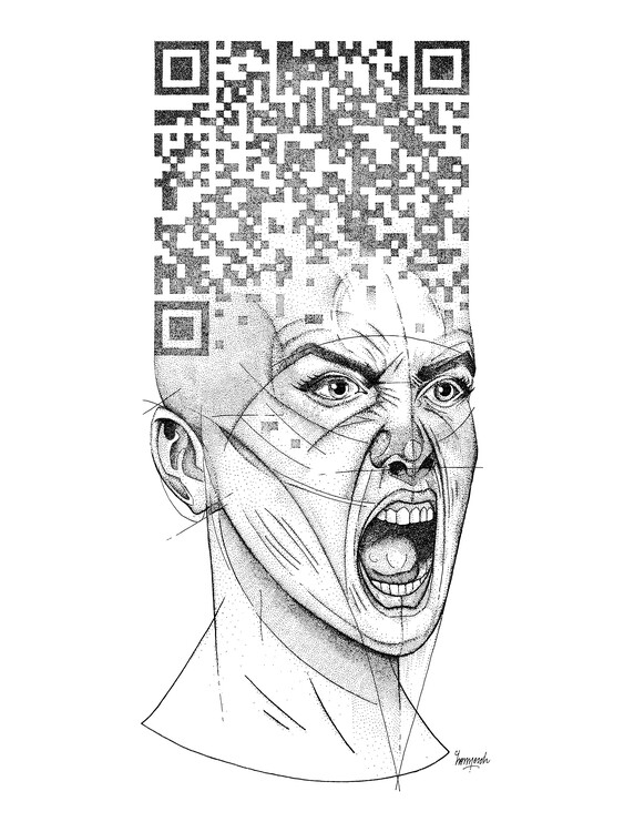 Плакат QR Scream