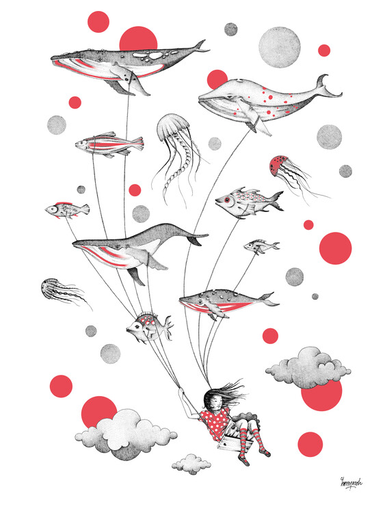 Poster Swing Whales