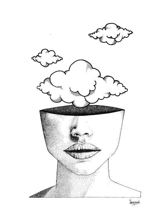 Плакат Cloud Head