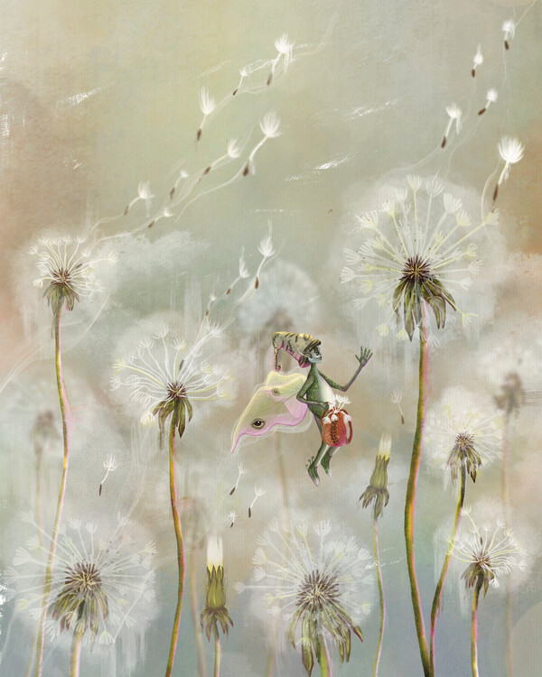 Poster Dandelion field